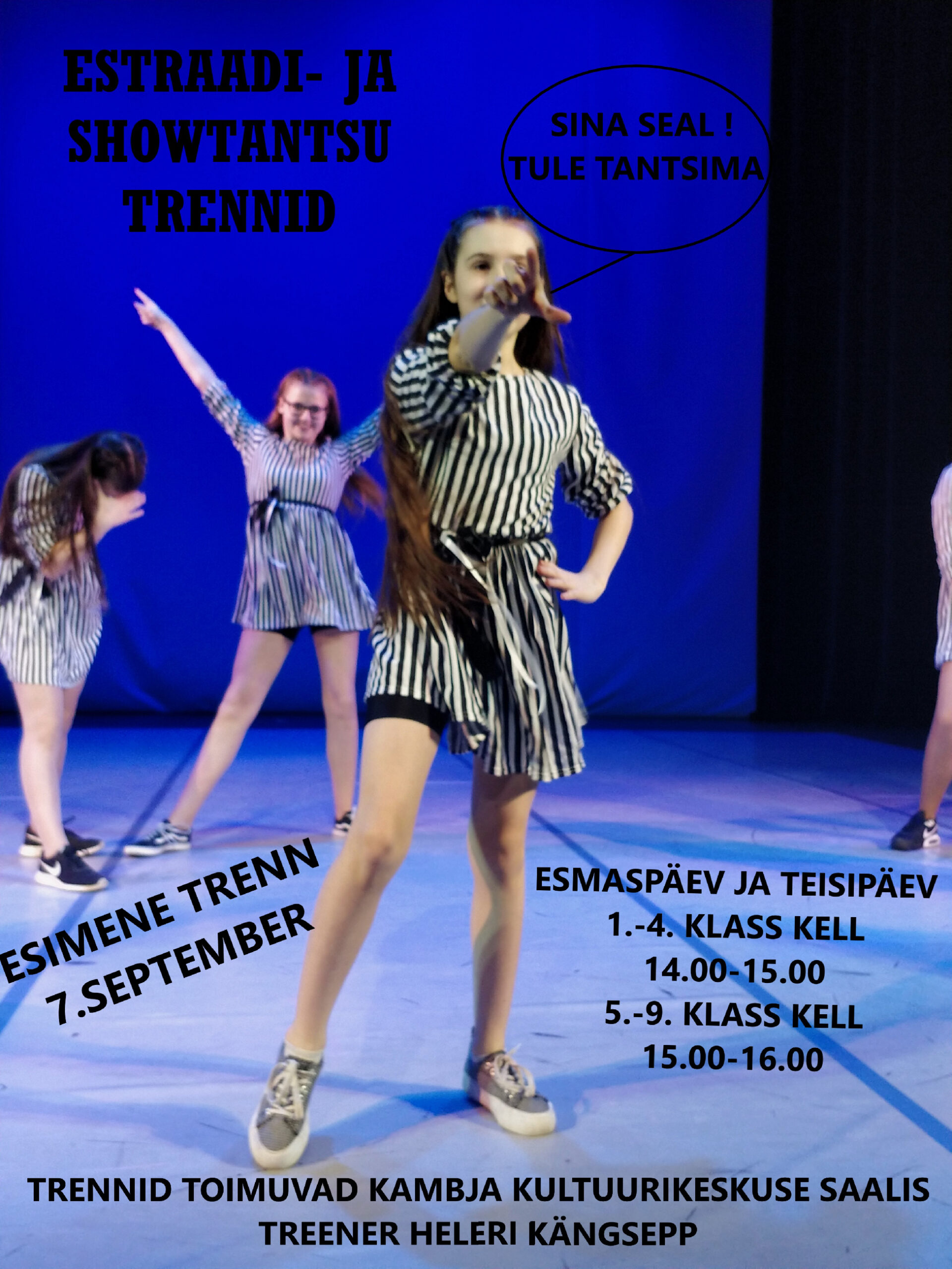 Estraadi- ja showtantsu trennid Kambjas