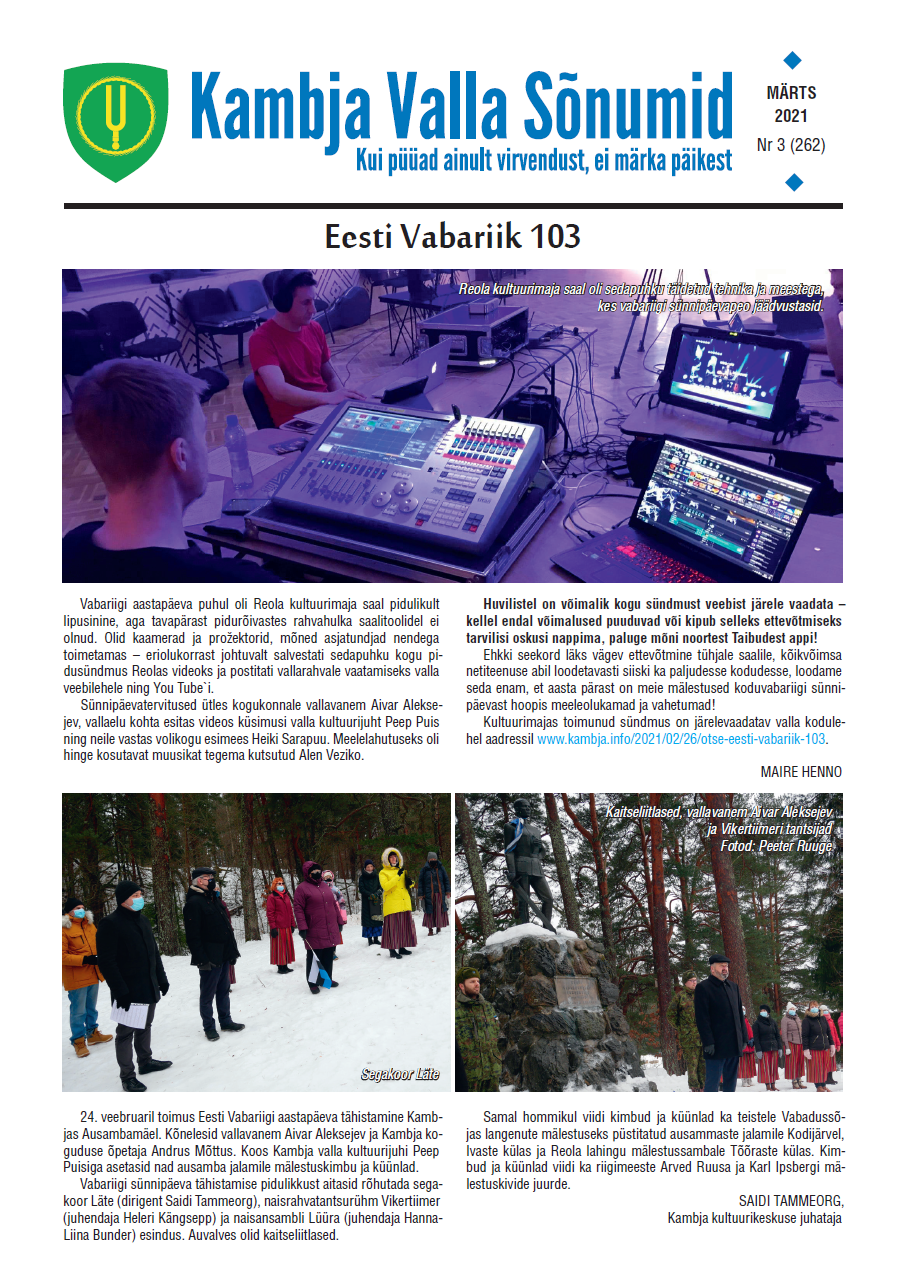 Valla infoleht sünnib koostöös