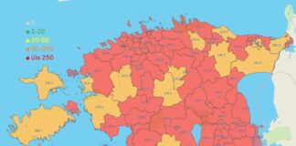 COVID-19 tõttu vajab haiglaravi 197 inimest; uusi nakatunuid 540, vallas 4