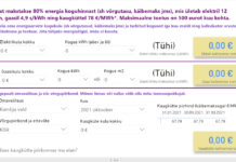 Energiahinna hüvitise kalkulaator on toetuse arvutamisel peredele abiks