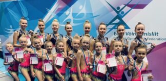 Võimlemisklubi Ülenurme võimlejad näitavad ülikõrget taset