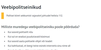 Oodatud on tagasiside veebipolitseinike töö kohta