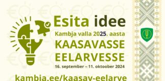 Milliseid ideid võiks Kambja valla kaasavast eelarvest 2025. aastal rahastada?