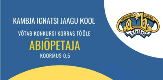 Tule abiõpetajaks Kambja Ignatsi Jaagu kooli!