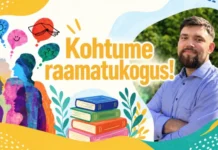 Raamatukoguhoidja rollis Toomas Peeter Tael
